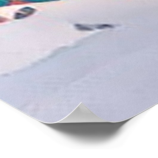 Affiche Les Arcs 1950 Station de ski (Coin)