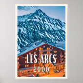 Affiche Les Arcs 2000 Station de ski (Devant)