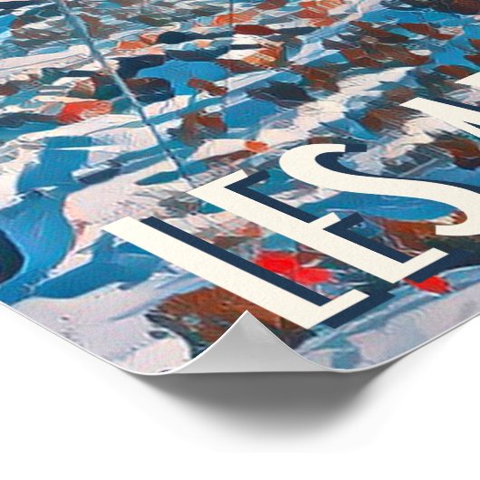 Affiche Les Arcs Station de ski (Coin)