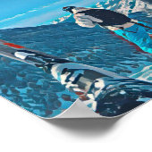 Affiche Les Karellis Station de ski (Coin)