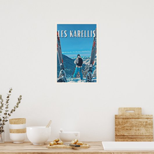 Affiche Les Karellis Station de ski (Cuisine)