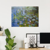 Affiche Les Nymphéas de Monet (Bureau à domicile)