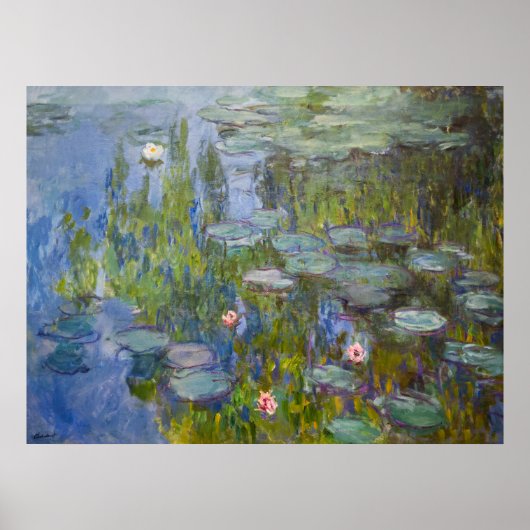 Affiche Les Nymphéas de Monet (Devant)