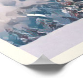 Affiche Les Saisies Station de ski (Coin)