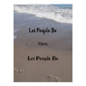 Affiche 'Let People Be' (Devant)