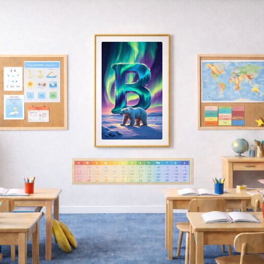 Affiche Lettre B Aurore | Impression d'art des Aur