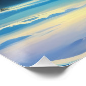 Affiche lettre F Aurore boréale | Impression d'art (Coin)