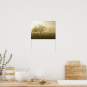 Affiche Lever de soleil matinal brumeux doré dans (Cuisine)
