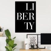 Affiche LI_BER_TY (Bureau à domicile)