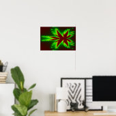 Affiche libellule en flammes (Bureau à domicile)