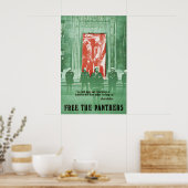 Affiche Libérez les Black Panthers Nous aurons not (Cuisine)