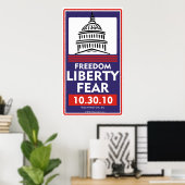 Affiche Liberté de la Peur (Bureau à domicile)