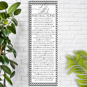 Affiche Lifes Little Instructions (noir de charbon
