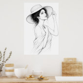 Affiche Lignes Élégantes d'Anastasia (Cuisine)