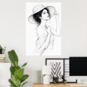 Affiche Lignes Élégantes d'Anastasia (Bureau à domicile)
