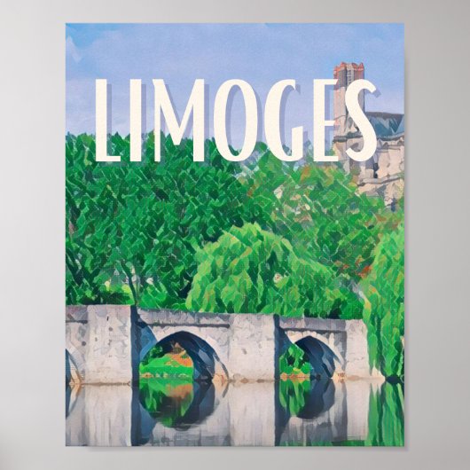 Affiche Limoges Photo Vintage (Devant)