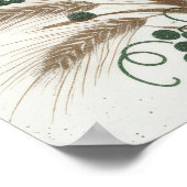 Affiche linogravure botanique vintage de blé et de (Coin)