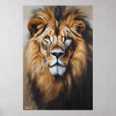 Affiche | Lion | Artstyle huile (Devant)