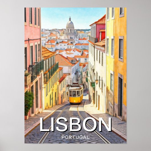 Affiche Lisbonne Portugal (Devant)