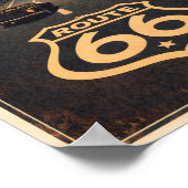 Affiche litho Route 66 Fill Up & Go (Coin)