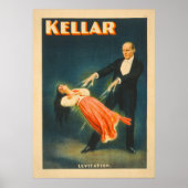 Affiche lithographiée Harry Kellar Magicien (Devant)