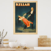 Affiche lithographiée Harry Kellar Magicien (Cuisine)
