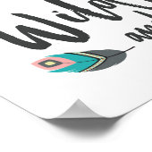 Affiche Little Fox sauvage et libre (Coin)