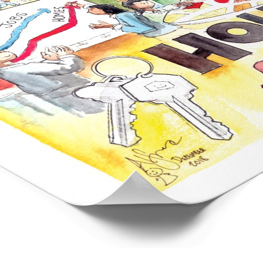 Affiche Logement pour tous (Coin)