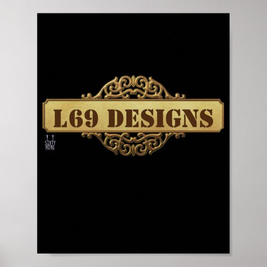 affiche "logo L69 designs" (Devant)