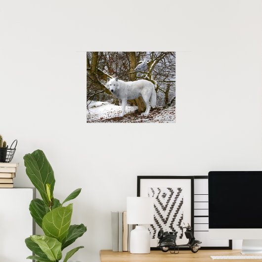 Affiche "Loup solitaire" (Bureau à domicile)