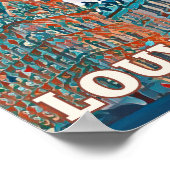 Affiche Louvain Belgique Photo Vintage (Coin)