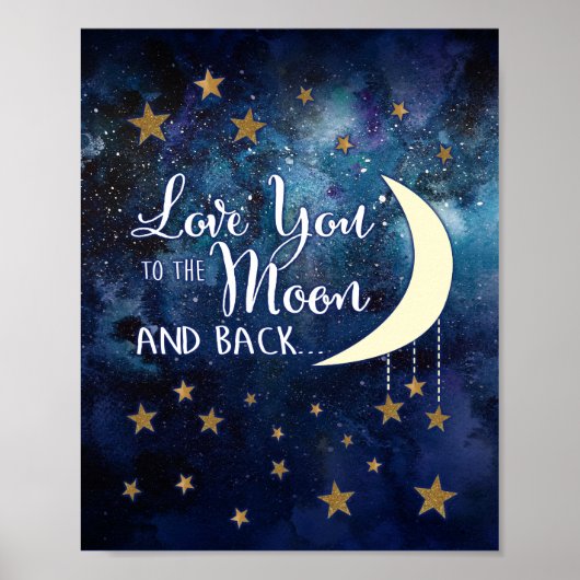 Affiche Love You to the Moon & Back (Devant)