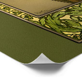 Affiche Lune et Étoiles d'Alphonse Mucha (Coin)