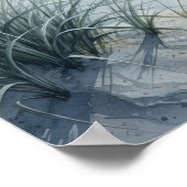 Affiche Lune sur Mer Calme (Coin)