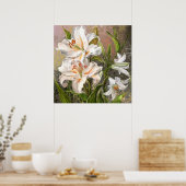 Affiche Lys Blancs (Cuisine)