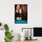 Affiche MAAFA de Dwight D. Eisenhower (Bureau à domicile)