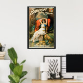 Affiche Magie Vintage, Magicien Frederick Bancroft (Bureau à domicile)