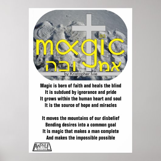 Affiche magique d'hiver (Devant)