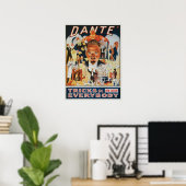 Affiche Magique Vintage, Dante le Magicien (Bureau à domicile)