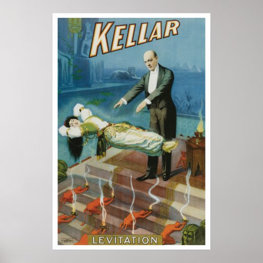 Affiche Magique Vintage, Magicien Harry Kellar (Devant)