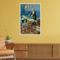 Affiche Magique Vintage, Magicien Harry Kellar
