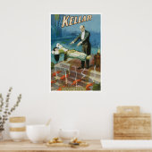 Affiche Magique Vintage, Magicien Harry Kellar (Cuisine)