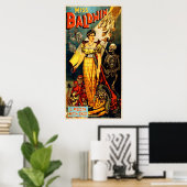 Affiche magique Vintage Miss Baldwin (Bureau à domicile)