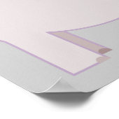 Affiche Maman et bébé éléphant en rose et violet (Coin)