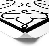 affiche mariage "choisir un siège" noir et blanc (Coin)