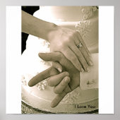 Affiche mariage "Je t'aime" (Devant)