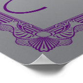 Affiche Mariage vintage "Mange, Bois, Sois Marié" (Coin)