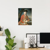 Affiche Marie Antoinette tenue de chasse (Bureau à domicile)