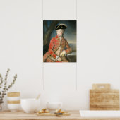 Affiche Marie Antoinette tenue de chasse (Cuisine)