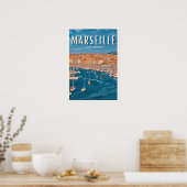 Affiche Marseille Photo Vintage (Cuisine)